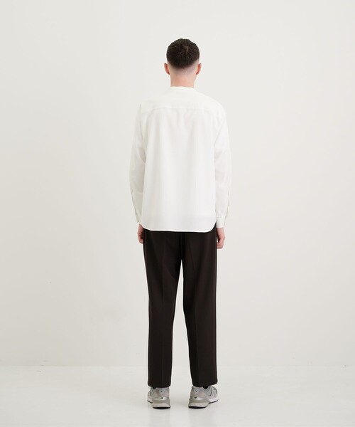 CITY TOKYO（シティトウキョウ）の「リラックスオーバーサイズシャツ〈バンドカラー〉（シャツ/ブラウス・メンズ・サックスブルー/ブラック/アイボリー/ホワイト・3/1/2）」の19枚目の写真