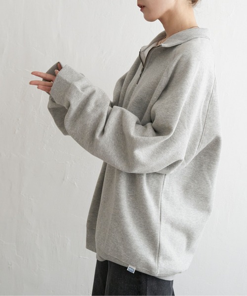 DISCUS ATHLETIC（ディスカス　アスレチック）の「DISCUS ATHLETIC ハーフジップスウェット（スウェット・レディース・ネイビー/ブラック/グレー系その他・M/L/LL）」の18枚目の写真