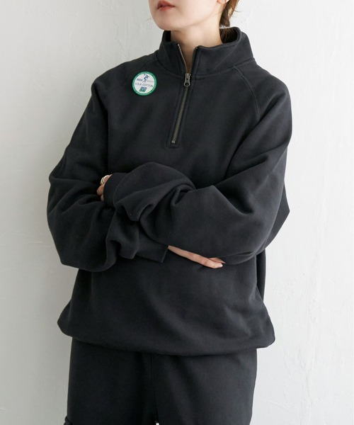DISCUS ATHLETIC（ディスカス　アスレチック）の「DISCUS ATHLETIC ハーフジップスウェット（スウェット・レディース・ネイビー/ブラック/グレー系その他・M/L/LL）」の22枚目の写真