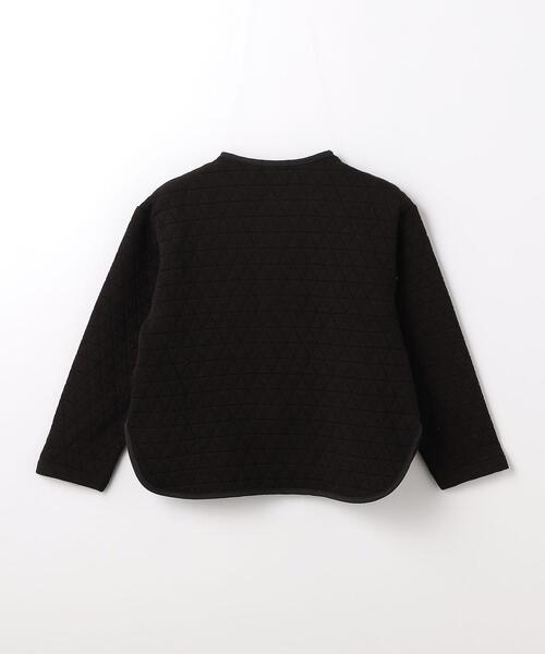 green label relaxing（グリーンレーベルリラクシング）の「TJ キルトジャカード パイピング カーディガン 100cm-130cm（カーディガン/ボレロ・キッズ・モカ/ブラック・110cm/120cm/130cm/100cm）」の8枚目の写真