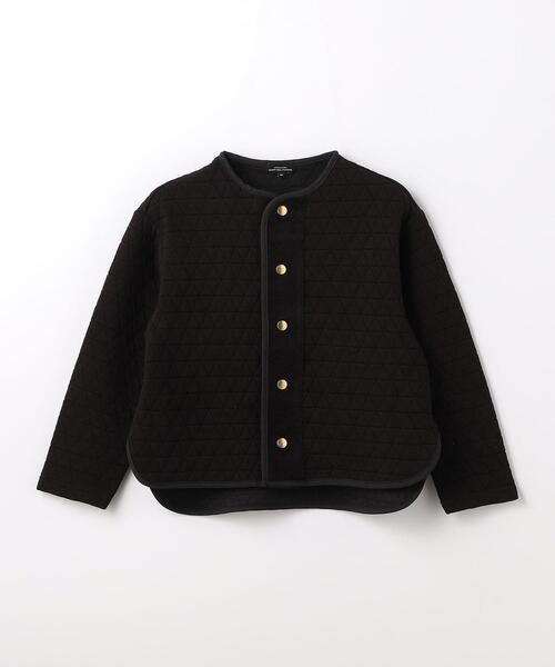 green label relaxing（グリーンレーベルリラクシング）の「TJ キルトジャカード パイピング カーディガン 100cm-130cm（カーディガン/ボレロ・キッズ・モカ/ブラック・110cm/120cm/130cm/100cm）」の13枚目の写真