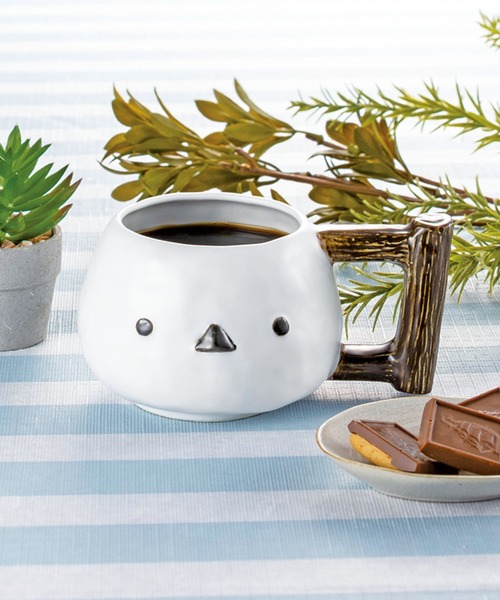 シマエナガ フェイスマグ（グラス/マグカップ/タンブラー）｜Paradise