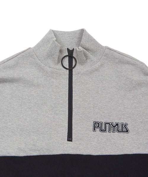 PUNYUS（プニュズ）の「ハーフZIPバイカラースウェット（スウェット・レディース・ブルー/杢グレー/パープル・3/4）」の20枚目の写真