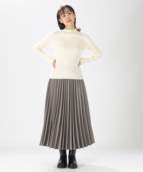 niko and...（ニコアンド）の「配色ステッチリブニットプルオーバー（ニット/セーター・レディース・オレンジ/ネイビー/ブラック/セージグリーン/オフホワイト/ホワイト・MEDIUM/LARGE）」の19枚目の写真