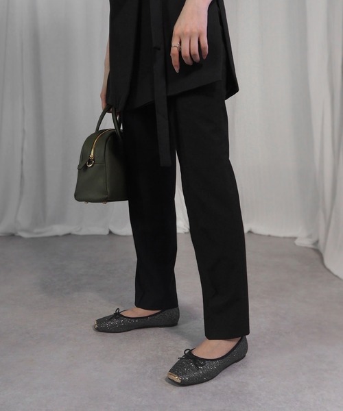 minia（ミニア）の「GDキャップリボンバレエ（バレエシューズ・レディース・ブラック/ブラック系その他/ゴールド系その他/シルバー系その他・S/M/L/LL）」の5枚目の写真