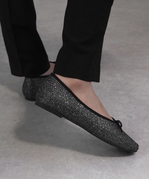 minia（ミニア）の「GDキャップリボンバレエ（バレエシューズ・レディース・ブラック/ブラック系その他/ゴールド系その他/シルバー系その他・S/M/L/LL）」の9枚目の写真