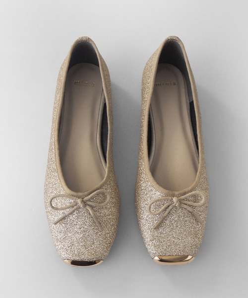 minia（ミニア）の「GDキャップリボンバレエ（バレエシューズ・レディース・ブラック/ブラック系その他/ゴールド系その他/シルバー系その他・S/M/L/LL）」の22枚目の写真