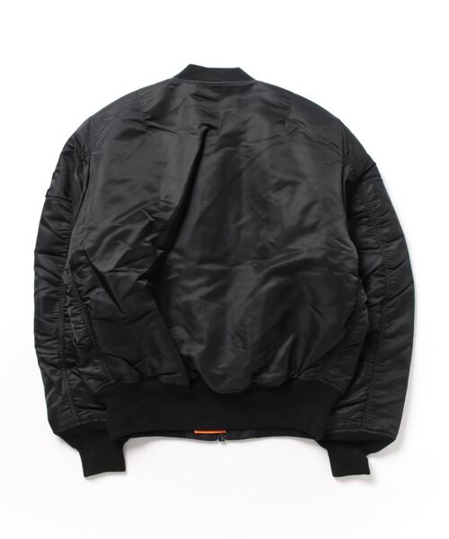 ※ALPHA（アルファ）の「【ALPHA/アルファ】MA-1 ナイロンジャケット USスペック（MA-1・レディース・グレー/ブラック/ホワイト・LARGE/MEDIUM）」の4枚目の写真