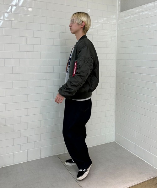 ※ALPHA（アルファ）の「【ALPHA/アルファ】MA-1 ナイロンジャケット USスペック（MA-1・レディース・グレー/ブラック/ホワイト・LARGE/MEDIUM）」の13枚目の写真