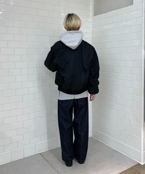 ※ALPHA（アルファ）の「【ALPHA/アルファ】MA-1 ナイロンジャケット USスペック（MA-1・レディース・グレー/ブラック/ホワイト・LARGE/MEDIUM）」の10枚目の写真