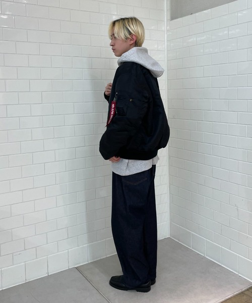 ※ALPHA（アルファ）の「【ALPHA/アルファ】MA-1 ナイロンジャケット USスペック（MA-1・レディース・グレー/ブラック/ホワイト・LARGE/MEDIUM）」の11枚目の写真