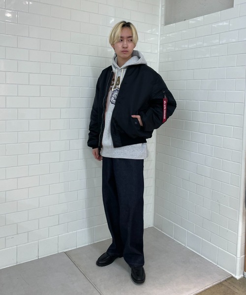 ※ALPHA（アルファ）の「【ALPHA/アルファ】MA-1 ナイロンジャケット USスペック（MA-1・レディース・グレー/ブラック/ホワイト・LARGE/MEDIUM）」の9枚目の写真