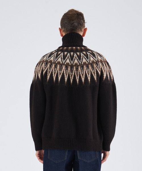 markaware（マーカウェア）の「【MARKAWARE/マーカウェア】SNOW PATTERN DRIVER'S JUMPER/スノーパターンドライバーズジャンパー（カーディガン/ボレロ・メンズ・その他2・1/2）」の11枚目の写真