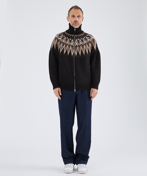 markaware（マーカウェア）の「【MARKAWARE/マーカウェア】SNOW PATTERN DRIVER'S JUMPER/スノーパターンドライバーズジャンパー（カーディガン/ボレロ・メンズ・その他2・1/2）」の10枚目の写真
