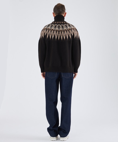 markaware（マーカウェア）の「【MARKAWARE/マーカウェア】SNOW PATTERN DRIVER'S JUMPER/スノーパターンドライバーズジャンパー（カーディガン/ボレロ・メンズ・その他2・1/2）」の8枚目の写真