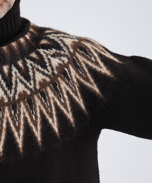 markaware（マーカウェア）の「【MARKAWARE/マーカウェア】SNOW PATTERN DRIVER'S JUMPER/スノーパターンドライバーズジャンパー（カーディガン/ボレロ・メンズ・その他2・1/2）」の5枚目の写真