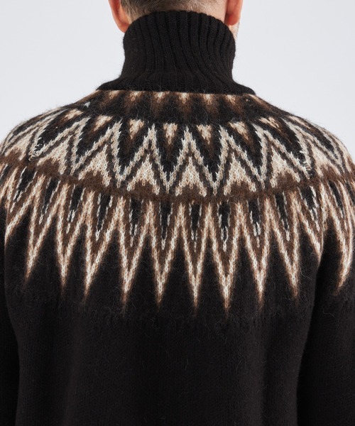 markaware（マーカウェア）の「【MARKAWARE/マーカウェア】SNOW PATTERN DRIVER'S JUMPER/スノーパターンドライバーズジャンパー（カーディガン/ボレロ・メンズ・その他2・1/2）」の4枚目の写真