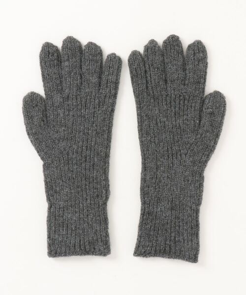 LILY BROWN（リリーブラウン）の「ホールタッチリブニットグローブ（手袋・レディース・グリーン/グレー/アイボリー・FREE）」の4枚目の写真