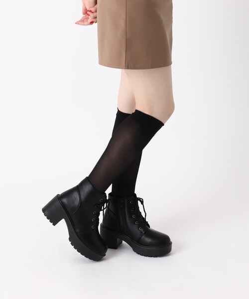 cs T&P（シーエスティーアンドピー）の「厚底レースアップブーツ（ブーツ・レディース・ブラック・LL/L/M/S）」の12枚目の写真