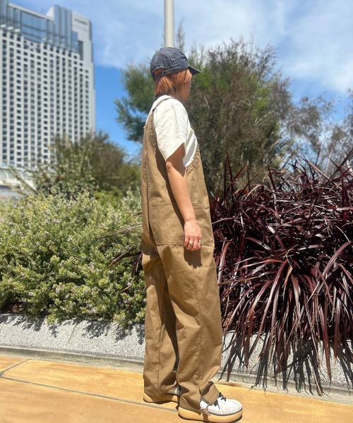 GREEN BOWL（グリーンボウル）の「グリーンボウル【GREEN BOWL】Canvas Gardening Overall（サロペット/オーバーオール・レディース・ライトブラウン/オリーブ・FREE）」の18枚目の写真