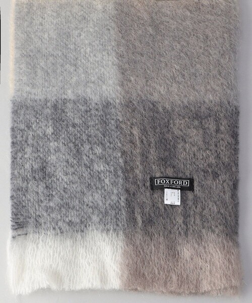 FREAK'S STORE（フリークスストア）の「FOX FORD/フォックスフォード チェックマフラー（マフラー・レディース・ベージュ/マスタード/パープル/ブルーグリーン・ONE SIZE）」の12枚目の写真