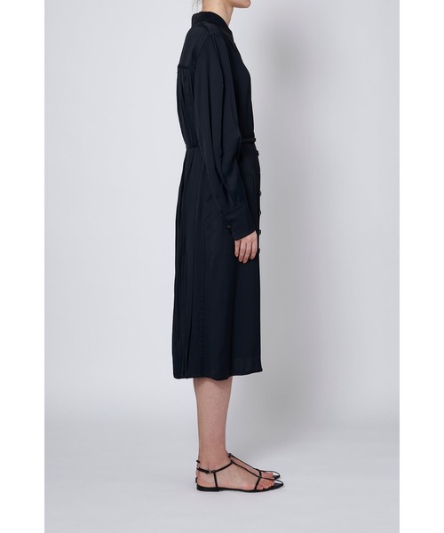 JIL SANDER(ジルサンダー)の「JIL SANDER MATT FLUID VISCOSE(ワンピース・レディース・ネイビー・34/32)」の4枚目の写真