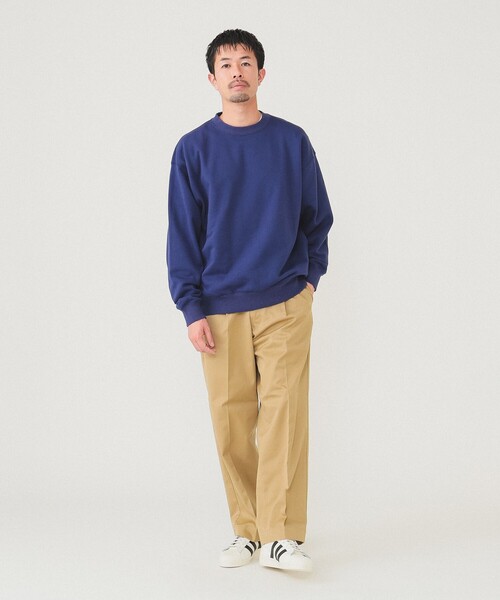 BEAMS（ビームス）の「BEAMS / クルーネック スウェット（スウェット・メンズ・ライトグレー/ネイビー・M/XL/L/S）」の7枚目の写真