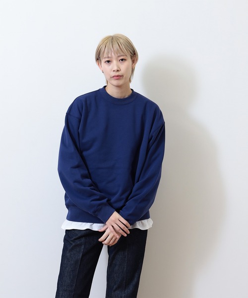 BEAMS（ビームス）の「BEAMS / クルーネック スウェット（スウェット・メンズ・ライトグレー/ネイビー・M/XL/L/S）」の6枚目の写真