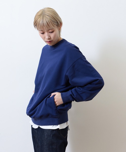 BEAMS（ビームス）の「BEAMS / クルーネック スウェット（スウェット・メンズ・ライトグレー/ネイビー・M/XL/L/S）」の5枚目の写真