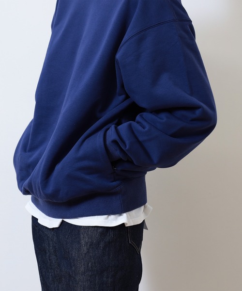 BEAMS（ビームス）の「BEAMS / クルーネック スウェット（スウェット・メンズ・ライトグレー/ネイビー・M/XL/L/S）」の4枚目の写真