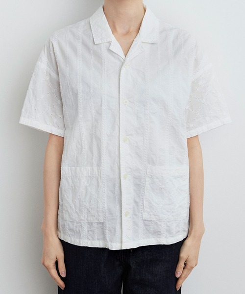 PAR ICI（パーリッシィ）の「刺繍パッチワーク 開襟ブラウス（シャツ/ブラウス・レディース・ホワイト・FREE）」の13枚目の写真