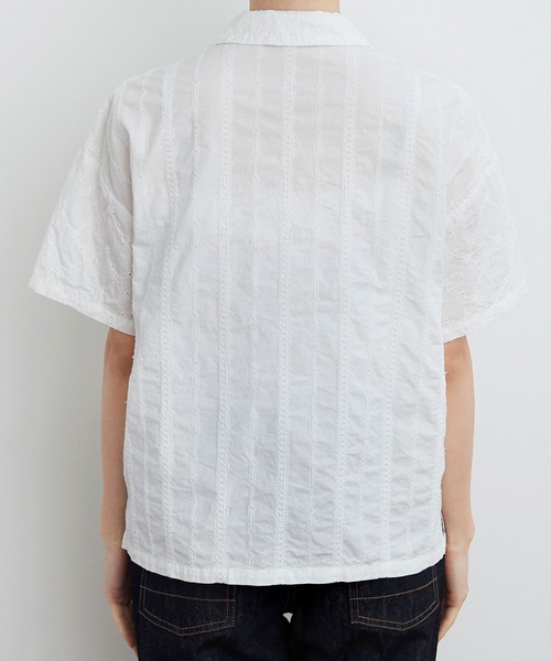 PAR ICI（パーリッシィ）の「刺繍パッチワーク 開襟ブラウス（シャツ/ブラウス・レディース・ホワイト・FREE）」の3枚目の写真