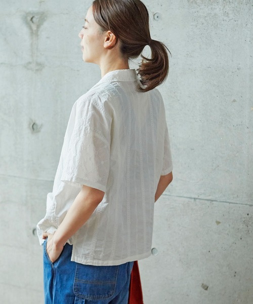 PAR ICI（パーリッシィ）の「刺繍パッチワーク 開襟ブラウス（シャツ/ブラウス・レディース・ホワイト・FREE）」の20枚目の写真