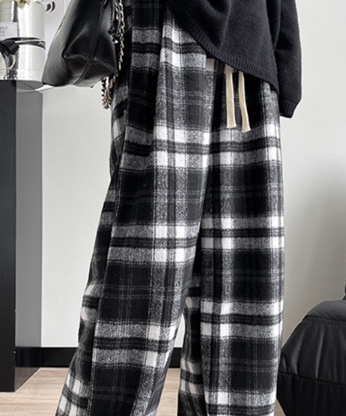 gossip！ロサンゼルス（ゴシップロサンゼルス）の「起毛チェックパンツ