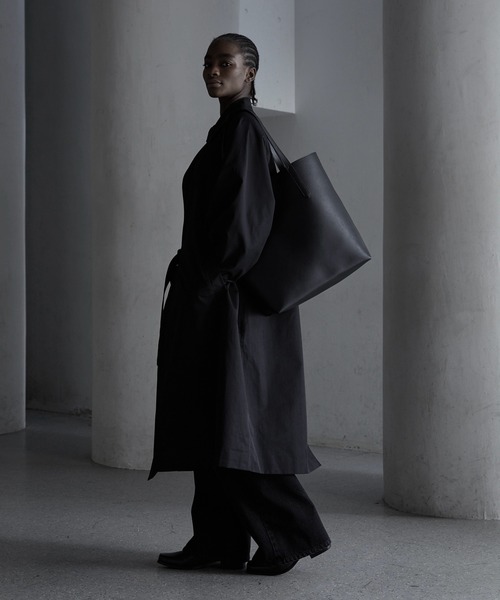 CALLNE(カルネ)の「【CALLNE】 Loose Tielocken Coat / ルーズタイロッケンコート(撥水加工)(トレンチコート・メンズ・ブラック・L/M)」の12枚目の写真