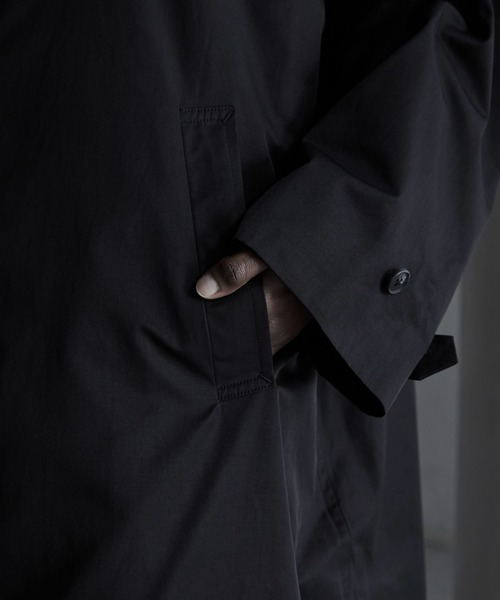 CALLNE(カルネ)の「【CALLNE】 Loose Tielocken Coat / ルーズタイロッケンコート(撥水加工)(トレンチコート・メンズ・ブラック・L/M)」の20枚目の写真