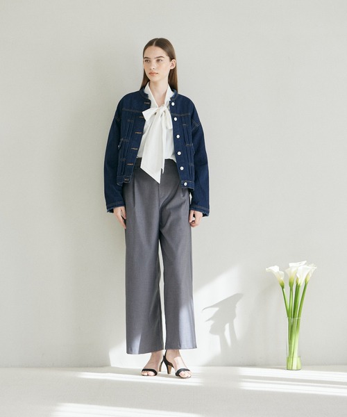 INED CLARO（イネドクラロ）の「フリンジカラーデニムジャケット（デニムジャケット・レディース・インディゴブルー・フリー）」の9枚目の写真