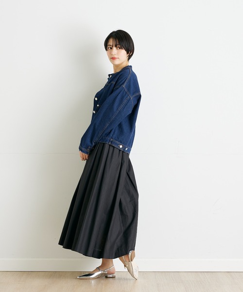 INED CLARO（イネドクラロ）の「フリンジカラーデニムジャケット（デニムジャケット・レディース・インディゴブルー・フリー）」の21枚目の写真