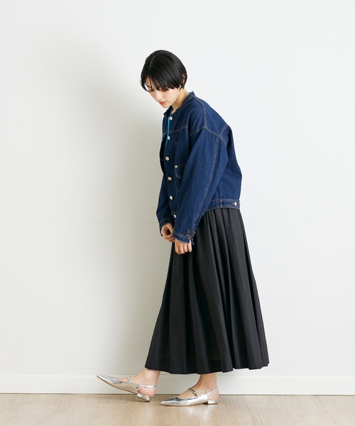 INED CLARO（イネドクラロ）の「フリンジカラーデニムジャケット（デニムジャケット・レディース・インディゴブルー・フリー）」の22枚目の写真