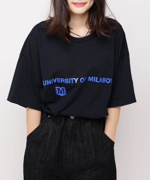 MILKBOY - MILK BOY　ミルクボーイ　Tシャツ　ロンT　カットソー　ネイビー　紺 LAND by MILKBOY（ランドバイミルクボーイ）の「【LAND】LBM T