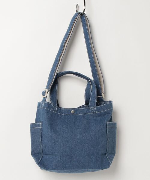 ロラライハリス♡インディゴグラデデニム♡刺繍の本革持ち手のフリンジ