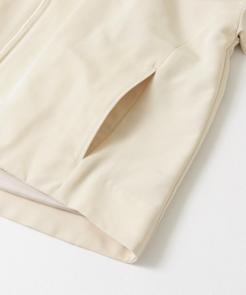 F by ROSSO(エフバイロッソ)の「F by ROSSO グログランベルスリーブショートジャケット(ノーカラージャケット・レディース・オフホワイト/ブラック・FREE)」の19枚目の写真