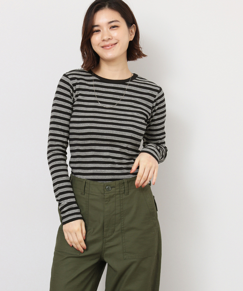 MILLER(ミラー)の「《追加》別注【MILLER/ミラー】*RELUME C/N L/S:ロングスリーブTシャツ(Tシャツ/カットソー・レディース・ブラック/ブラック系その他/ブラウン/ピンク・FREE)」の7枚目の写真