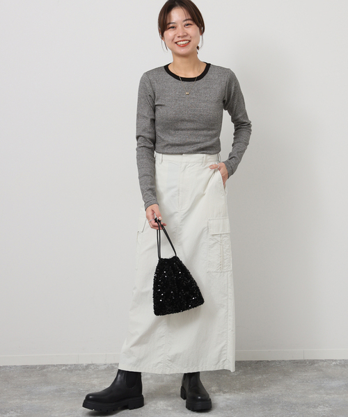 MILLER(ミラー)の「《追加》別注【MILLER/ミラー】*RELUME C/N L/S:ロングスリーブTシャツ(Tシャツ/カットソー・レディース・ブラック/ブラック系その他/ブラウン/ピンク・FREE)」の14枚目の写真