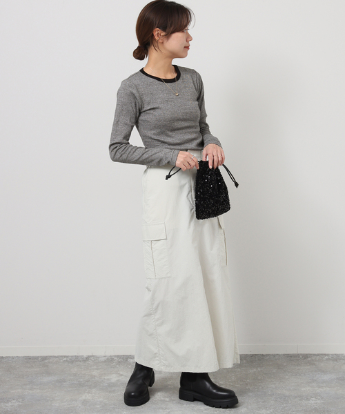 MILLER(ミラー)の「《追加》別注【MILLER/ミラー】*RELUME C/N L/S:ロングスリーブTシャツ(Tシャツ/カットソー・レディース・ブラック/ブラック系その他/ブラウン/ピンク・FREE)」の15枚目の写真