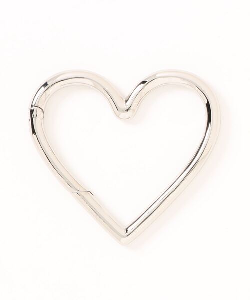 BASICKS(ベイシックス)の「【BASICKS/ベーシックス】Heart Carbiner/ハートカラビナ(キーケース/キーアクセサリー・レディース・シルバー・FREE)」の2枚目の写真