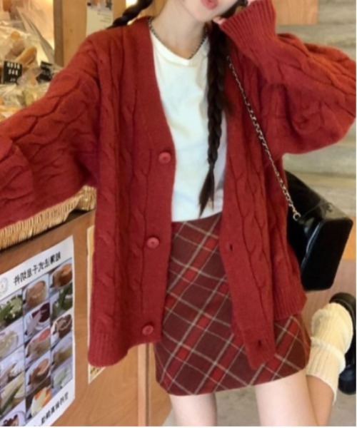 gossip!ロサンゼルス(ゴシップロサンゼルス)の「【サイズあり】ウールライク ヴィンテージチェック厚手ミニスカート(インパン付)(秋冬のガーリー定番スカート)(スカート・レディース・ブラック/ベージュ/レッド・L/M/S/XL/XXL/3XL)」の16枚目の写真