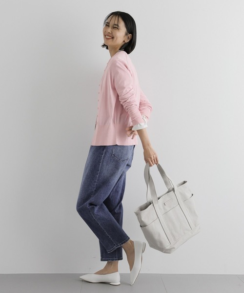 BARNYARDSTORM（バンヤードストーム）の「BARNYARDSTORM / 6ポケットトートL【WEB限定カラー】（ショルダーバッグ・レディース・ホワイト/グレー/ベージュ/グリーン・FREE）」の9枚目の写真