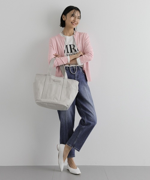 BARNYARDSTORM（バンヤードストーム）の「BARNYARDSTORM / 6ポケットトートL【WEB限定カラー】（ショルダーバッグ・レディース・ホワイト/グレー/ベージュ/グリーン・FREE）」の10枚目の写真