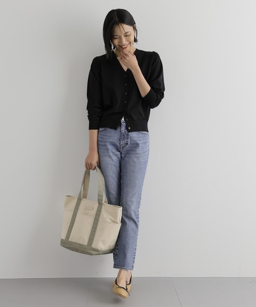 BARNYARDSTORM（バンヤードストーム）の「BARNYARDSTORM / 6ポケットトートL【WEB限定カラー】（ショルダーバッグ・レディース・ホワイト/グレー/ベージュ/グリーン・FREE）」の14枚目の写真